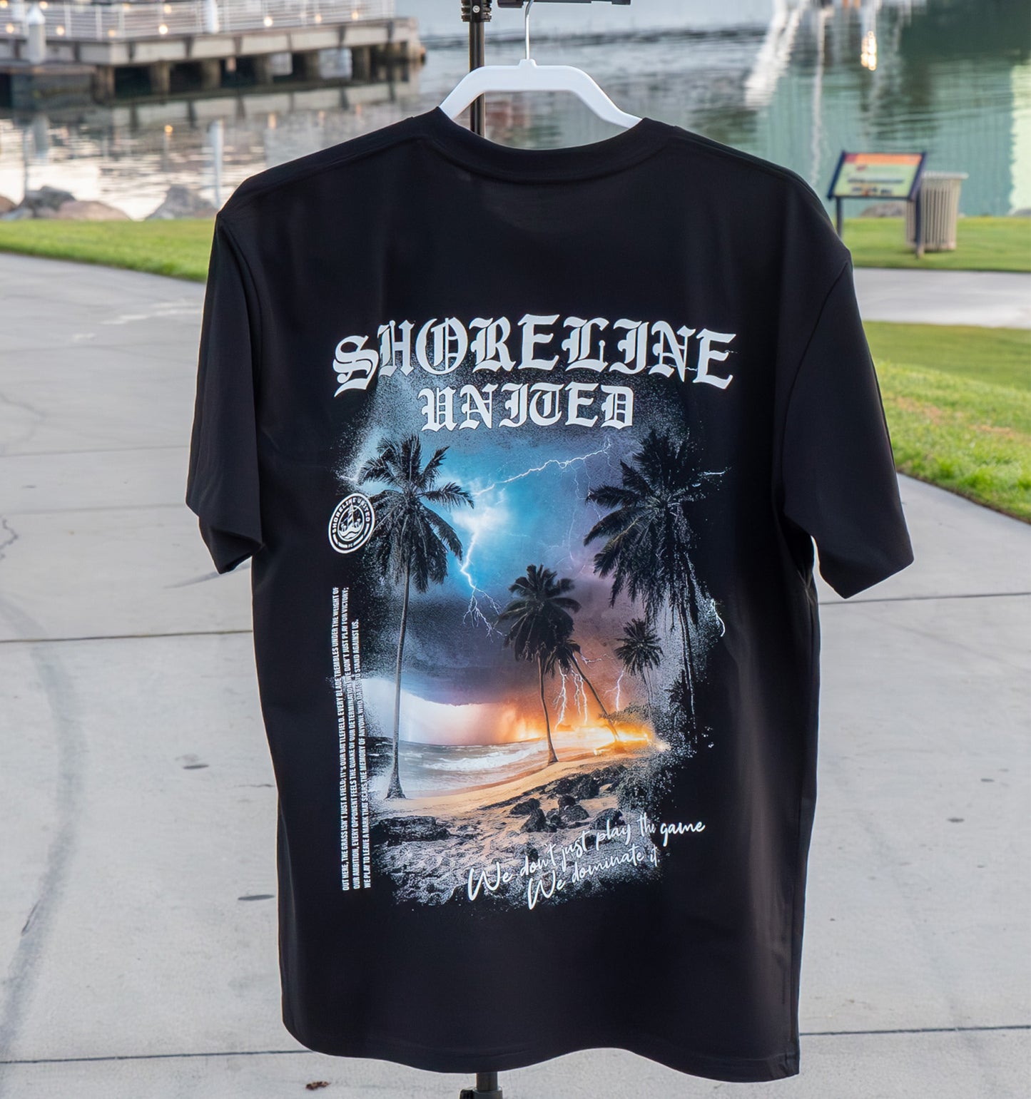 shoreline untied t shirt back 