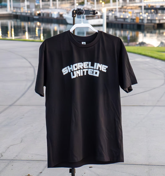 shoreline untied t shirt front