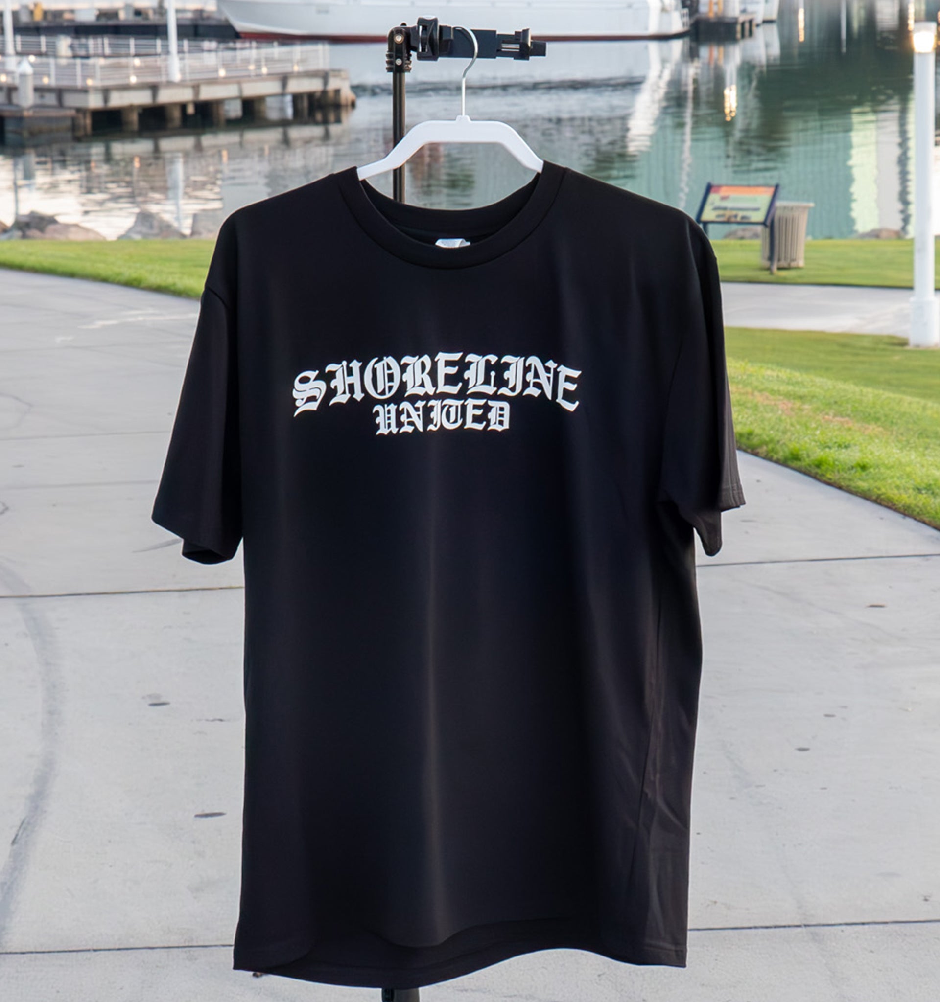 shoreline untied t shirt front